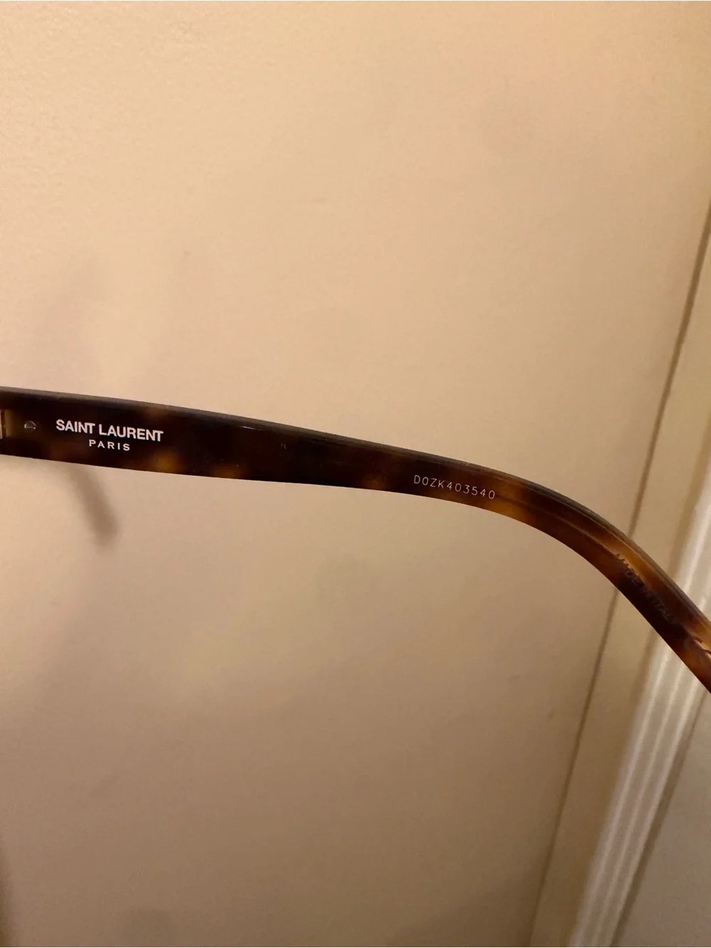 Saint Laurent Tortoiseshell Black Lens Sunglasses for women